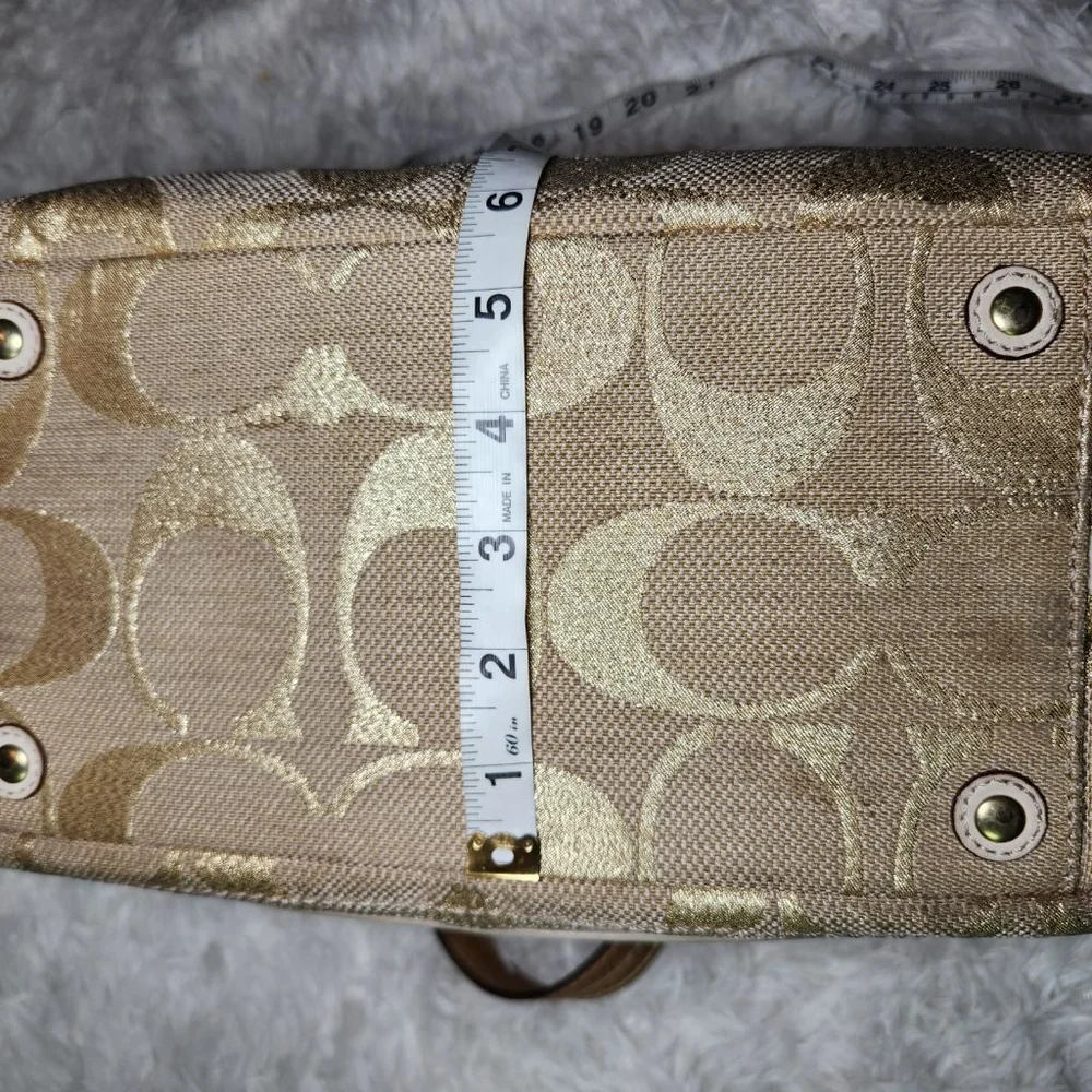 Coach Poppy Signature Bonnie Double Zip Top Handle Satchel - Picture 9 of 12